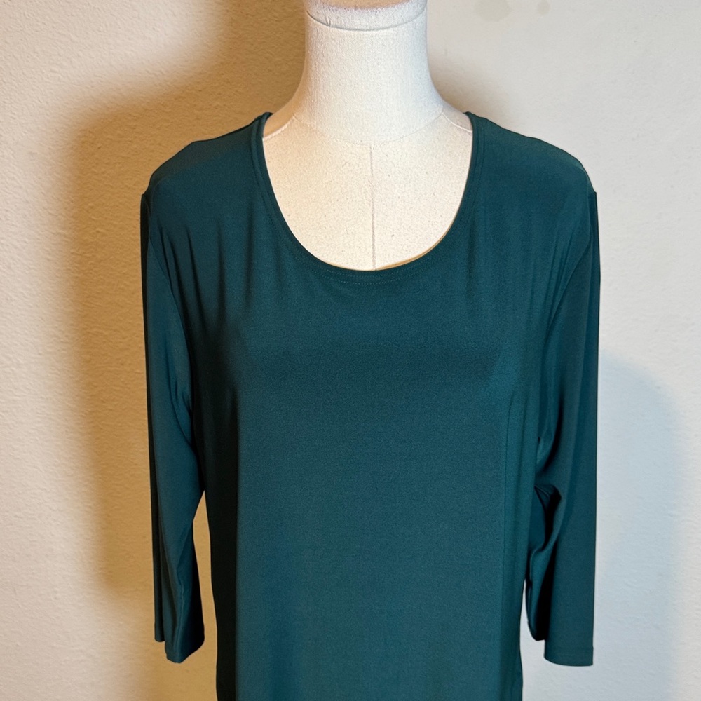NWOT Sympli Go To Tee Relaxed Evergreen size 16 - Picture 3 of 14